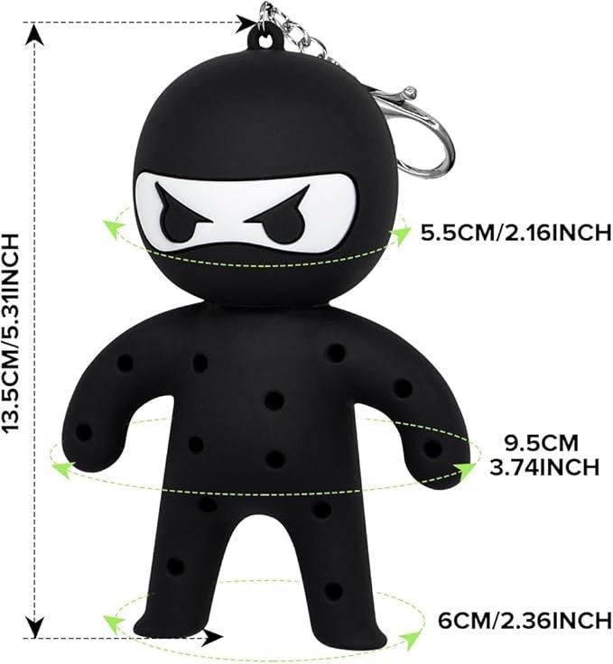 Ninja Golf Tee Holder Keychain – Holds Up to 13 Tees