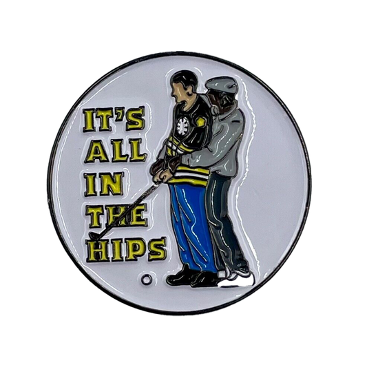 It's All in the Hips - Golf Ball Marker